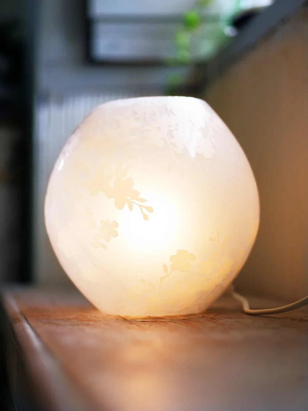 IKEA Knubbig Table lamp, cherry-blossoms white 💕